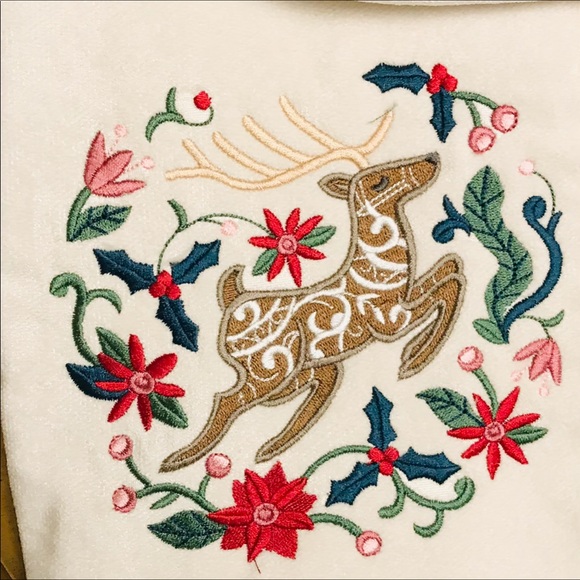 Will personalize for you!  Handmade embroidered  Boho Noel Christmas stockings - Picture 2 of 8